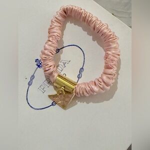 Prada Pink and Gold Hair Accessory